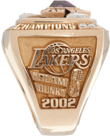 2002 Lakers NBA Ring